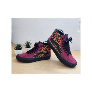 VANS Sk8-Hi Pro Punk Women's 6.5 Men's/Youth 5 Sneakers Shoes Leopard Print